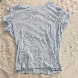 Main Character Energy Light Blue Women's Short Sleeve Tee